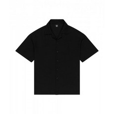 IUGAMAKARAS 이우가마카라스 Needlework Open Collar Shirt (Black)