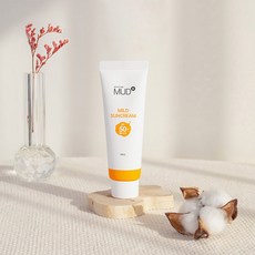보령 머드 마일드 선크림 50ml SPF 50+ 자외선 차단제 피지 제어 고강도 자외선 차단 수분 보호, 1개