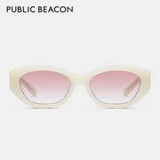 PUBLIC BEACON 레트로 선글라스 여성 선 스크린