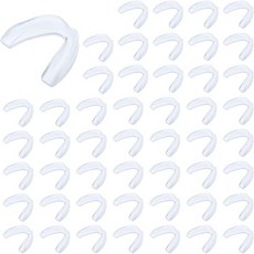 마우스피스 운동용 마우스가드 50pcs 스포츠 마우스 가드 벌크, Clear