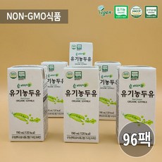 NON GMO 유아 임산부 유기농 두유 190m x 96팩 임신두유 유기농두유 NONGMO oqzr, 1개