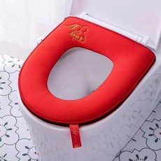 MOSAIRATION 사계절 화장실 쿠션 두꺼운 소프트 변기시트커버 변기커버 물세탁 가능한 변기시트 방수 변기커버