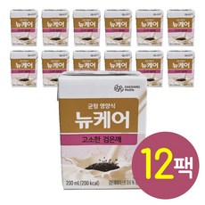 뉴케어 고소한검은깨 빨대형, 200ml, 12개