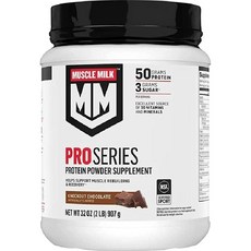 Muscle Milk 머슬 밀크 프로 시리즈 단백질 파우더 보충제 녹아웃 초콜릿 NSF 스포츠 인증 Pro Series Protein Powder Supplement Kn, 1개