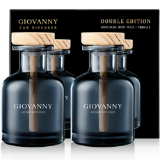 GIOVANNY 컵홀더형 차량용 디퓨저 150ml, 화이트머스크, 2개