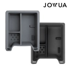 JOWUA 테슬라 콘솔트레이 모델3/Y 센터콘솔 콘솔박스 정리함 케이스 조우아 조와, 3com그레이, 1개