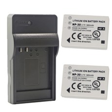 후지필름 파인픽스 F440 F450 용 NP 30 배터리 또는 충전기, 7) 2 Battery 1 Charger, 1개