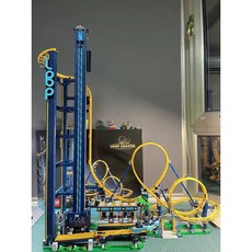 롤러코스터 DIY 자동 탑브라이트 블랙 파워펑션 무선, 롤링 롤러코스터, 1개