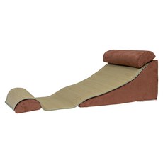 쿠션 역류방지 필로우 위편한 패드 역류성 상체 식도염용 삼각, 60cm, 커피색 삼각 쿠션+2 베개+대자리