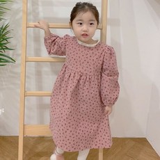 [유아원피스]골덴꽃원피스 겨울 여아원피스 공주드레스 북유럽유아복