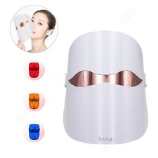 keka LED 마스크 3칼러 여드름케어 피부진정 톤업케어 터치 컨트롤 피부관리기, keka-4099