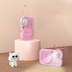 무선미니보조배터리 고속충전 대용량 휴대용배터리 10000mAH LED 무드등 핑크 아이폰 용