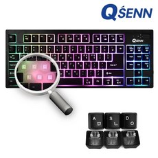 [QSENN] 유선 미니키보드 SEM-DT25TS [블랙/USB], 상세페이지 참조, 상세페이지 참조, 상세페이지 참조