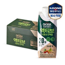 일동후디스 하이뮨 프로틴 밸런스 액티브 식물성 단백질 음료, 250ml, 18개