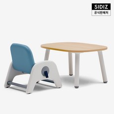 시디즈 아띠 유아 책상 의자 세트, 라이트우드(책상)+핑크(의자)