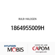 전구-할로겐 (1864955009H) K3 더뉴 K3 제네시스 제네시스 G80 K9 스포티지R, 1개