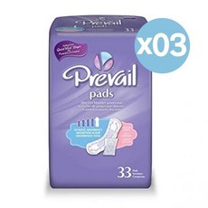 Prevail 프리베일 인컨티니언스 패드 블래더 컨트롤 얼티메이트 33개입 4팩X3 총 12팩 Incontinence Pad – Ultimate