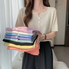 부클반팔가디건