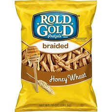 Rold Gold Braided Honey Wheat Pretzels 10 Ounce 롤드 골드 브레이드 허니 밀 프레첼 10온스, 1개, 283g