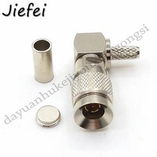 50-200pcs DIN 1.0/2.3 CC4 남성 90도 직각 플러그 압착 커넥터 케이블 RG174 LMR100 새로운, 100개