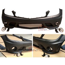 벤츠 W204C180C260 튜닝 C63AMG 바디킷 프론트 레버 리어 레버 범퍼 센터넷 사이드군에 적용했다., 01 구형의 앞줄은 중앙망에 보내진다.