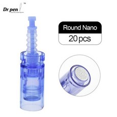 오토 MTS 니들 카트리지 20 pcs 닥터펜 A6 교체 R3 눈썹 12 핀 Microneedling 나노 팁 111912, 라운드나노