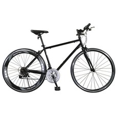 [지멘스 자전거]지멘스 젝스 알루미늄60mm 하이림 21단변속 700C 하이브리드 자전거, 젝스21단_무광블랙