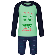 아레나 A3BB1BS22 NVY 익사이팅 아동 레저 래쉬가드 세트