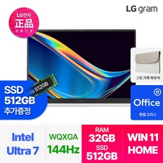 LG전자 2024 그램 프로 17인치 인텔 14세대 울트라7 윈도우11 32GB 512GB, 17ZD90SP-GX79K, WIN11 Home, 화이트