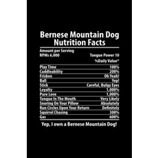 Bernese Mountain Dog Nutrition Facts: Birthday Gifts Ideas for Pet Lovers Hourly Study Notebook for Bernese Mountain Fans, 1개