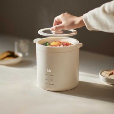 1인용 탄수화물 저당밥솥 당뇨 미니전기밥솥 자취밥솥 다이어트, 화이트(1L/세라믹내솥)