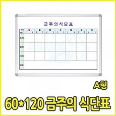 WSB407436주간 스케쥴보드판 급식 구내식당식단표_A형 60x120, 알루미늄 몰딩