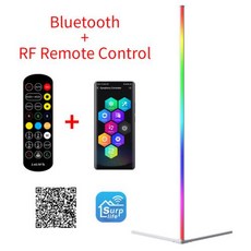 장스탠드조명 거실스탠드 침실 RGB LED 플로어 램프 실내 홈 장식 모던 코너 거실 로마 아트 대기 스탠딩 스탠드 조명, White-Bluetooth_US plug | RGBW, [02] US Plug - 어스홈거실장