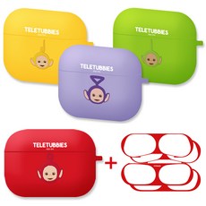 텔레토비 에어팟 프로 젤리 케이스 철가루 방지 스티커 2세트 포함 무료배송 정품, AIRPODS PRO, C.나나