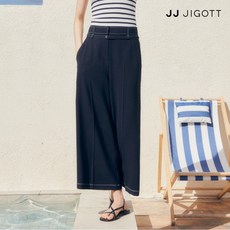 JJ지고트 배색 스티치 와이드 팬츠 GP6A0SLR51