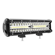 Nilight 18023C-A 30.5cm(12인치) 300W 트리플 로우 플러드 스팟 콤보 30000LM 바 운전 보트 LED 오프로드 조명 트럭용, White