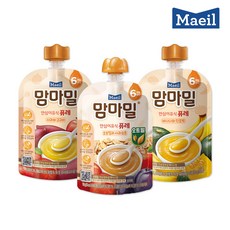 매일유업 맘마밀 6개월 퓨레 맛보기(오트밀사과프룬4+사과퓨레3+바나나퓨레3) 10팩