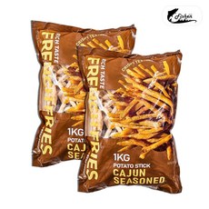 피쉬앤 케이준 감자튀김 2팩세트, 2개, 1kg