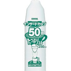 Dixie Japan 일본 덱시 인써트컵 250ml F형 50개입 흰색 일회용 일제 업소용, 1개, 1개