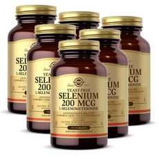 솔가 이스트-프리 셀레늄 200 mcg Solgar Yeast-Free Selenium, 6개, 250정