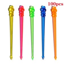 과일 포크 픽 도시락 젓가락 미니 귀여운 스낵 케이크 디저트 음, 10.100pcs