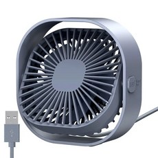 탁상용 선풍기 무소음 무선 미니 usb 충전형 사무실 선풍기 인치 사무실 8 미니 5 6 사일런트 전원 데스크탑 US 소형 환경 학생용, Grey