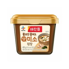 해찬들 물로만 끓여도 부드럽고 순한 미소된장, 12개, 450g