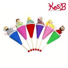ksw2299 캐스B플레이 막대인형가족 6종 2P