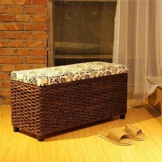 북유럽식 나무의자 테라스의자 호텔의자 덴토의 스툴바꿈 스툴의자 원목 신발장에는 의자 거실, 01 직사각형50X30X31 왜소브라운