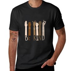 빈티지 남성 의류 수화 교사 멜라닌 통역 ASL 티셔츠 친절, 14 Black_04 XXL
