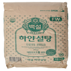 CJ제일제당 백설 하얀설탕 15kg 1개