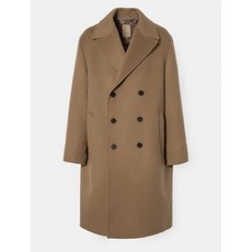 빈폴멘 [GREEN BEANPOLE] 베이지 울 블렌드 오버사이즈 더블 코트 (BC0X30N01A)