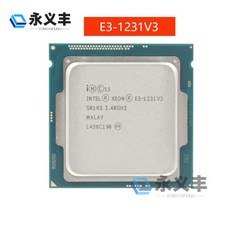 인텔 E3-1231V3 E31231V3 E3 1231 V3 3.40GHz 쿼드 코어 E3 1231V3 8MB DDR3 DDR3L-1600 LGA 1150 TPD 80W, 1개, 01 E3-1231V3 - e31231v3