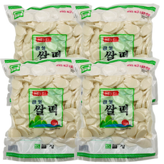 금성 쌀떡국떡 1kg x4봉 설날 떡국 만두국, 4개
